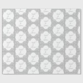 Bruid en Bruidegom Omlijst Bruiloft Cadeaupapier (Vlak)