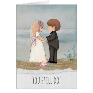 bruid en bruidegom op het strand