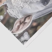 Bruid en bruidegom Paarden Getting Married Tissuepapier (Detail)