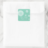 Bruid en Bruidegom Paardenbloem Sticker (Tas)