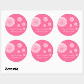 Bruid en Bruidegom Paardenbloem Sticker (Vel)