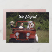 Bruid en bruidegom / Receptie Aankondiging (Voorkant / Achterkant)