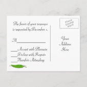 Bruid en bruidegom RSVP Briefkaart (Achterkant)