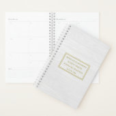 Bruid en bruidegom Rustieke Witte Wedding Planner (Display)