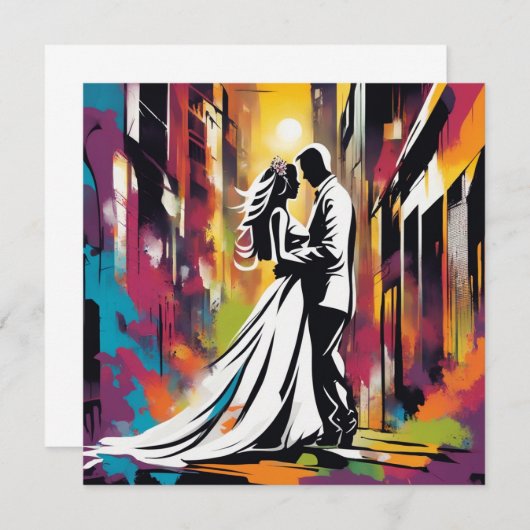 BRUID EN BRUIDEGOM SAVE THE DATE (Voorkant / Achterkant)