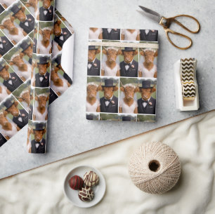 Bruid en Bruidegom Schotse Hooglandrunderen Cadeaupapier