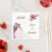 Bruid en bruidegom servetten (Insitu)