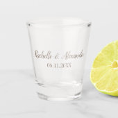 Bruid en Bruidegom Shot Glas (Voorkant)