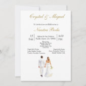 Bruid en bruidegom Spaanse bruiloft Kaart (Voorkant)