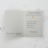 Bruid en bruidegom Spirituele boeketten Kaart (Binnen)