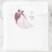 Bruid en bruidegom Sticker (Tas)