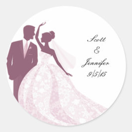 Bruid en bruidegom Sticker