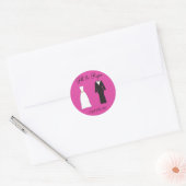 Bruid en bruidegom Sticker (Envelop)