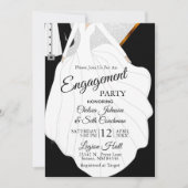 Bruid en bruidegom Thema - Verloving Kaart (Voorkant)