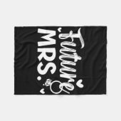 bruid en bruidegom trouwdag huwelijk net getrouwd fleece deken (Voorkant (Horizontaal))