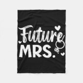 bruid en bruidegom trouwdag huwelijk net getrouwd fleece deken (Voorkant)