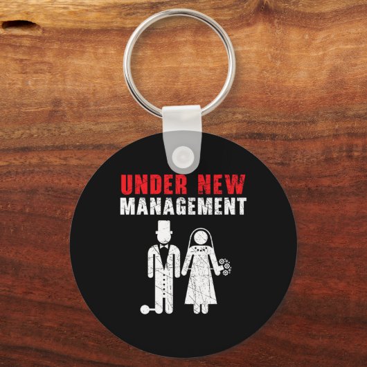 bruid en bruidegom trouwdag huwelijk net getrouwd sleutelhanger (Voorkant)