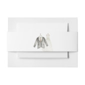 Bruid en bruidegom trouwjurk trouwpak uitnodigingen wikkel (Voorkant Voorbeeld)