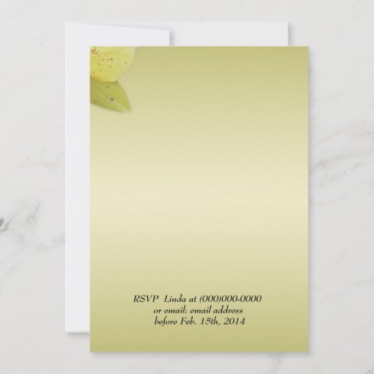 bruid en bruidegom trouwuitnodiging kaart (Achterkant)