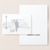  bruid en bruidegom uit 1920 folie kaarten (Display)