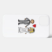 Bruid En Bruidegom (Voeg Eigen Tekst Toe) Case-Mate iPhone Case (Achterkant (horizontaal))