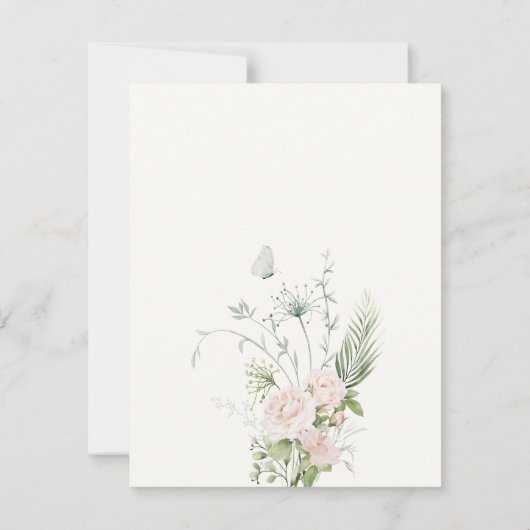 Bruid en bruidegom waterverf kaart (Achterkant)