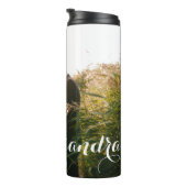 Bruid en bruidegom zoenen thermosbeker (Geroteerd rechts)