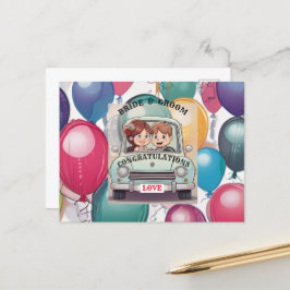  BRUID EN BRUIDEGOOM   AANKONDIGINGSKAART