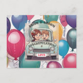  BRUID EN BRUIDEGOOM   AANKONDIGINGSKAART (Voorkant)