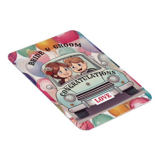  BRUID EN BRUIDEGOOM   MAGNEET (Rechterzijde)