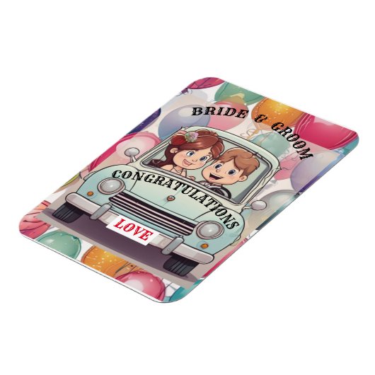  BRUID EN BRUIDEGOOM   MAGNEET (Linkerzijde)