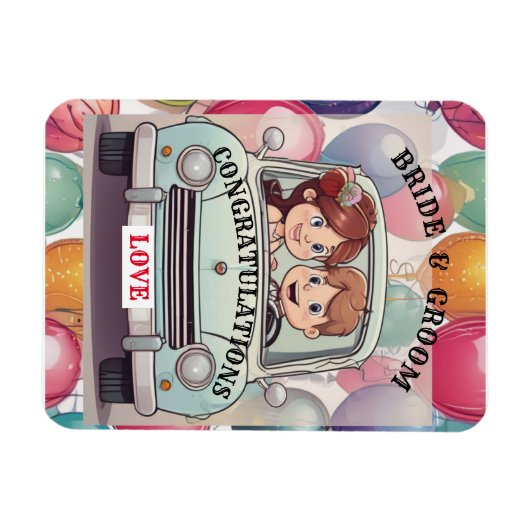  BRUID EN BRUIGOM   MAGNEET (Horizontaal)