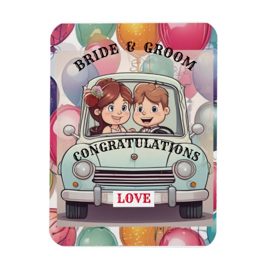 BRUID EN BRUIGOM MAGNEET (Verticaal)