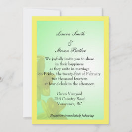 bruid- en bruinbruidbruinbruin, tulpbloemen kaart