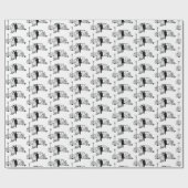 bruid en bruom cadeaupapier (Vlak)