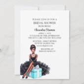 Bruid en Co. Vrijgezellenfeest Afro-Amerikaans Kaart (Voorkant)