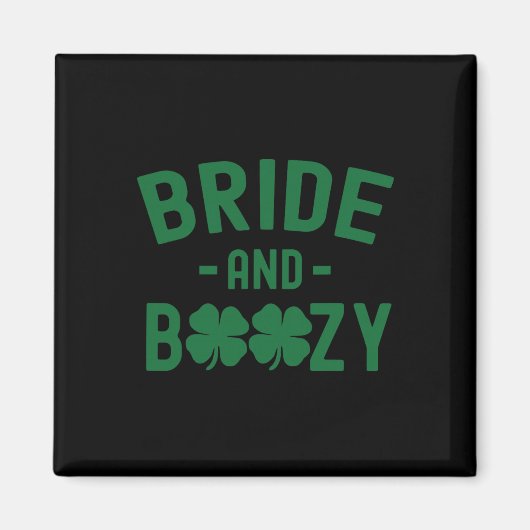 Bruid En Dronken Ierse St Patrick's Dag Grappige S Magneet (Voorkant)