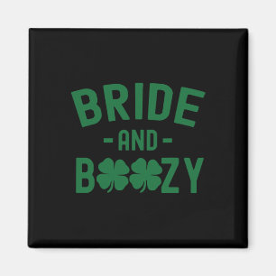 Bruid en dronken Ierse St. Patrick's Day grappige  Magneet