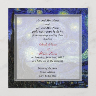 bruid - en groom - huwelijksuitnodiging voor ouder kaart