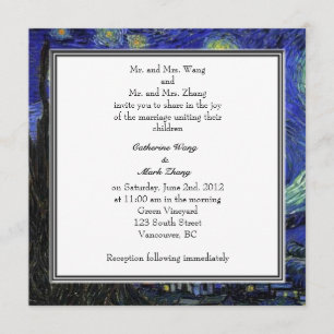 bruid - en groom - huwelijksuitnodiging voor ouder kaart