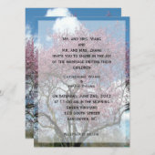 bruid - en groom - huwelijksuitnodiging voor ouder kaart (Voorkant / Achterkant)