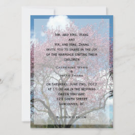 bruid - en groom - huwelijksuitnodiging voor ouder kaart