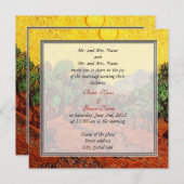 bruid - en groom - huwelijksuitnodiging voor ouder kaart (Voorkant / Achterkant)