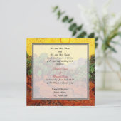 bruid - en groom - huwelijksuitnodiging voor ouder kaart (Staand voorkant)