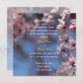 bruid - en groom - huwelijksuitnodiging voor ouder kaart (Voorkant / Achterkant)