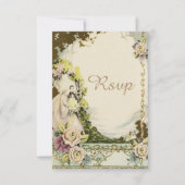  bruid en room Romantic Wedding RSVP (Voorkant)