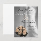 Bruid en Rozen Save The Date Aankondiging Ansichtk (Voorkant / Achterkant)