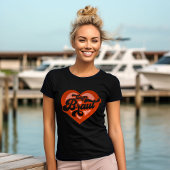 Bruid En Team Bruid Bachelorette Retro Hart T-shirt