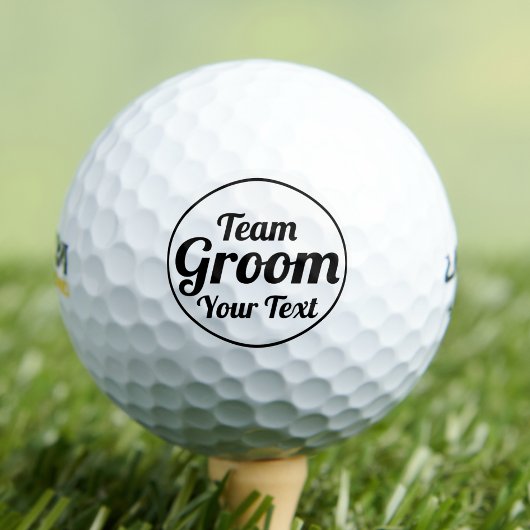 Bruid en team bruidegom beste cadeau voor bruidsjo golfballen