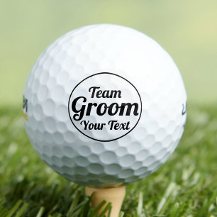 Bruid en team bruidegom beste cadeau voor groomsme golfballen